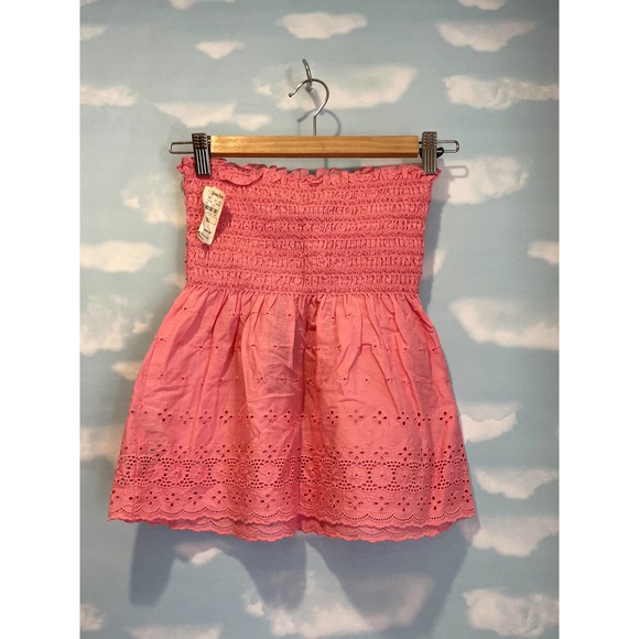 Juicy Couture Deadstock Vintage NWT Smocked Tube Top 2000s Y2K XS S 0 2 Pink - Picture 2 of 3